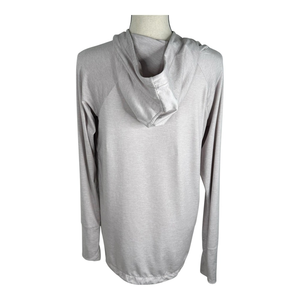 Athleta Uptempo Hoodie Soft ‎ Sweatshirt Thumb Holes Size Medium Gray - Picture 3 of 13